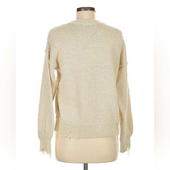 Wildfox “Let’s Stay Home” Distressed Knit Sweater – Size XS - Picture 3 of 7